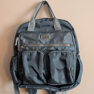 Slate Blue Womens Backpack Purse